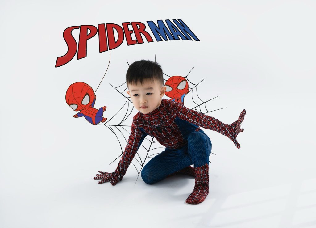 Ảnh 4 trong album Siêu anh hùng nhí – Bộ ảnh bé với cảm hứng Người Nhện
