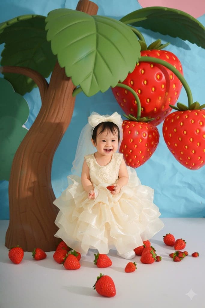 Ảnh 1 trong album Little Berry – Album dâu tây đáng yêu cho bé tại Moomi Studio