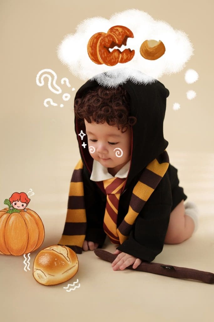 Ảnh 1 trong album Wingardium Leviosa - Album phù thủy nhí & phép màu bí ngô tại Moomi Studio