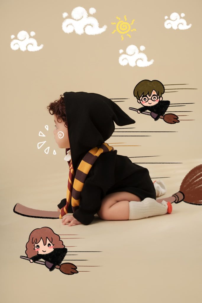 Ảnh 4 trong album Wingardium Leviosa - Album phù thủy nhí & phép màu bí ngô tại Moomi Studio